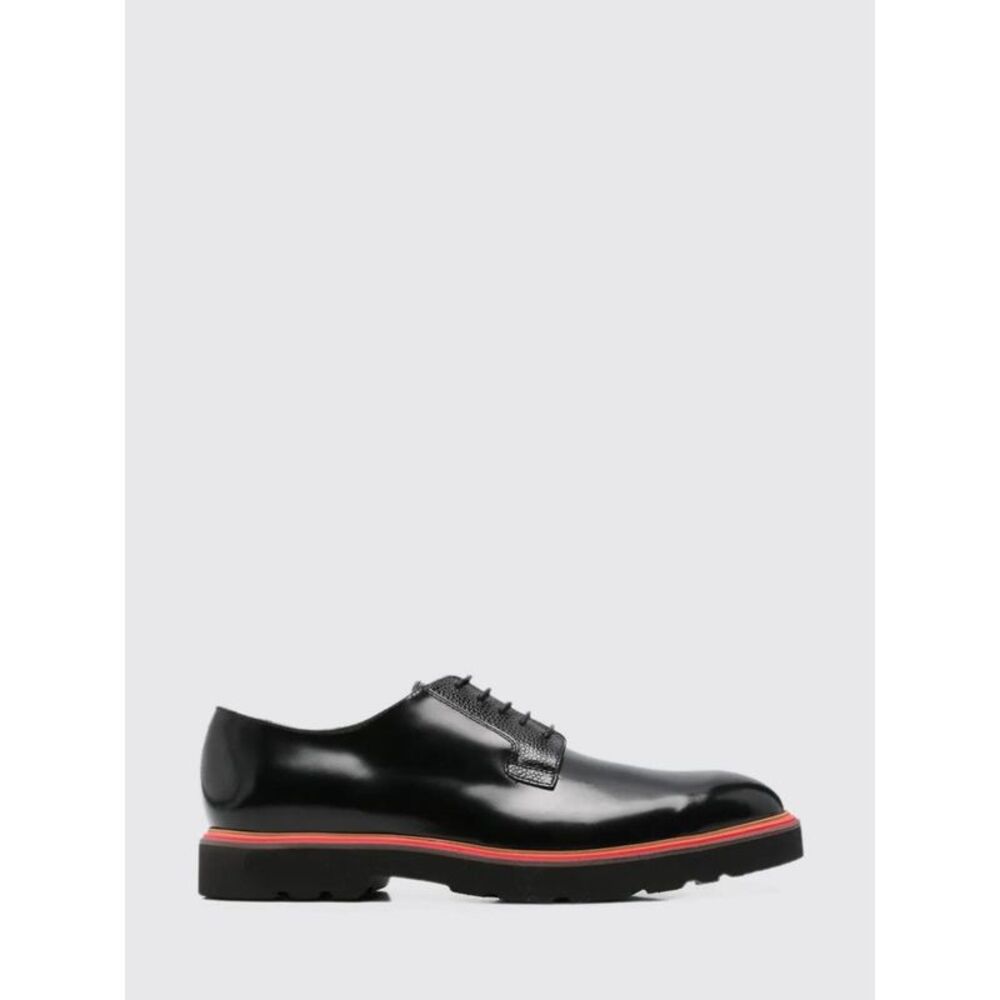 Paul Smith Men Paul Smith Brushed Leather Round-Toe Derby Shoes